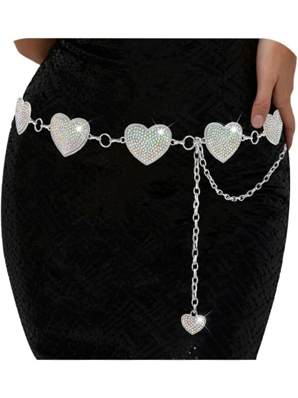 Rhinestone Western Concho Belt for Women | Stylish Cowgirl Chain Accessory